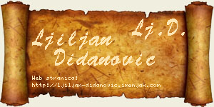 Ljiljan Didanović vizit kartica